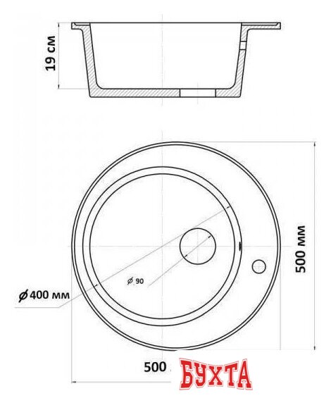 Кухонная мойка Wisent WR510-29 (серый) 2
