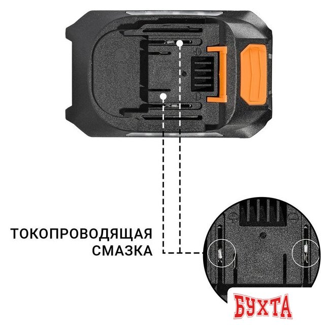 Аккумулятор для инструмента Bort BA-21U 93415926 (18В/4 Ah) 4