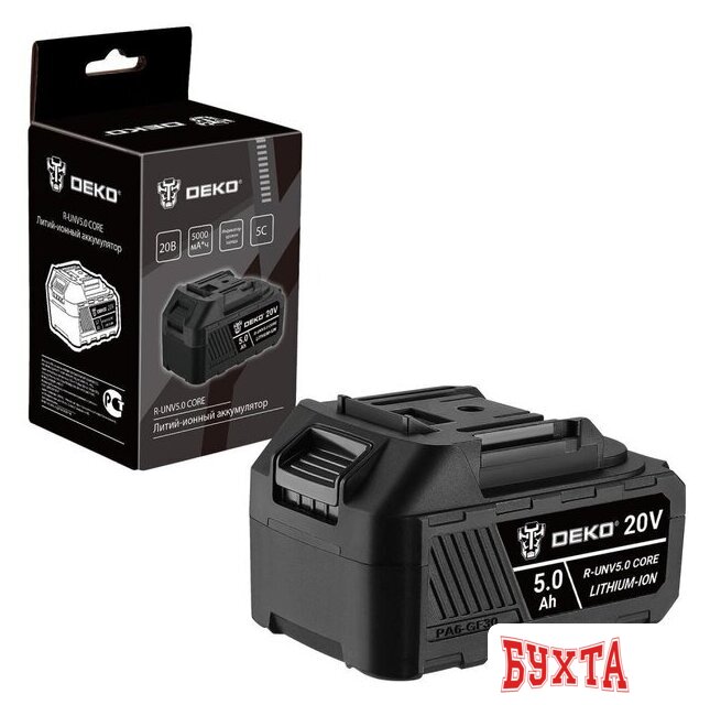 Аккумулятор Deko R-UNV5.0 CORE 083-1016 (20В/5 Ач)
