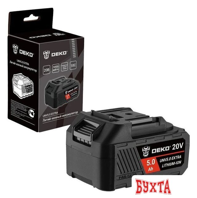 Аккумулятор Deko UNV5.0 Extra 063-4497 (20В/5 Ач)