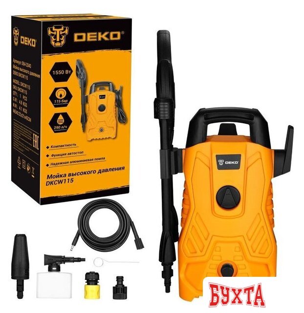 Мойка высокого давления Deko DKCW115 084-2040