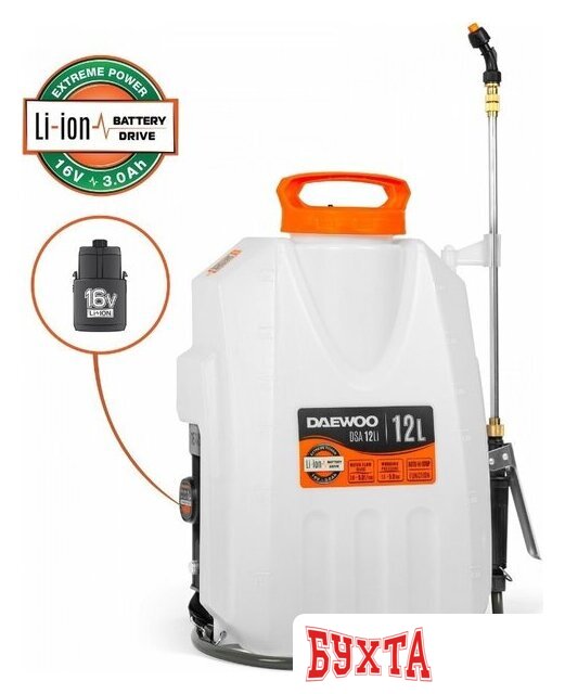 Аккумуляторный опрыскиватель Daewoo Power DSA 12Li Set