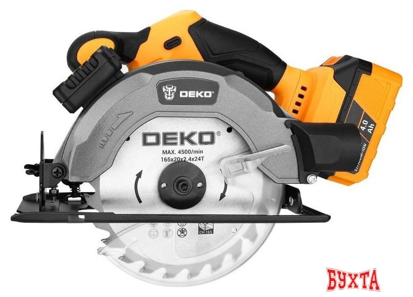 Дисковая (циркулярная) пила Deko DKCS20V 084-1039 (с 1-им АКБ) 4