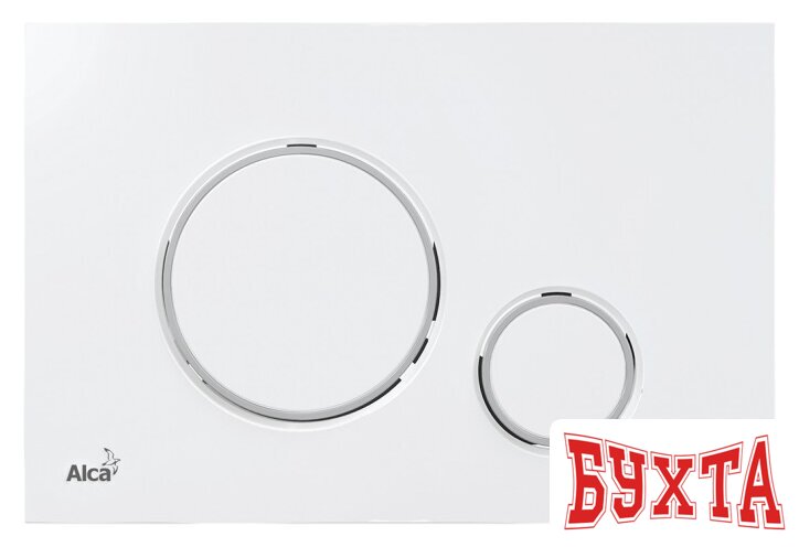 Панель смыва Alcaplast M770 (белый/хром глянцевый)