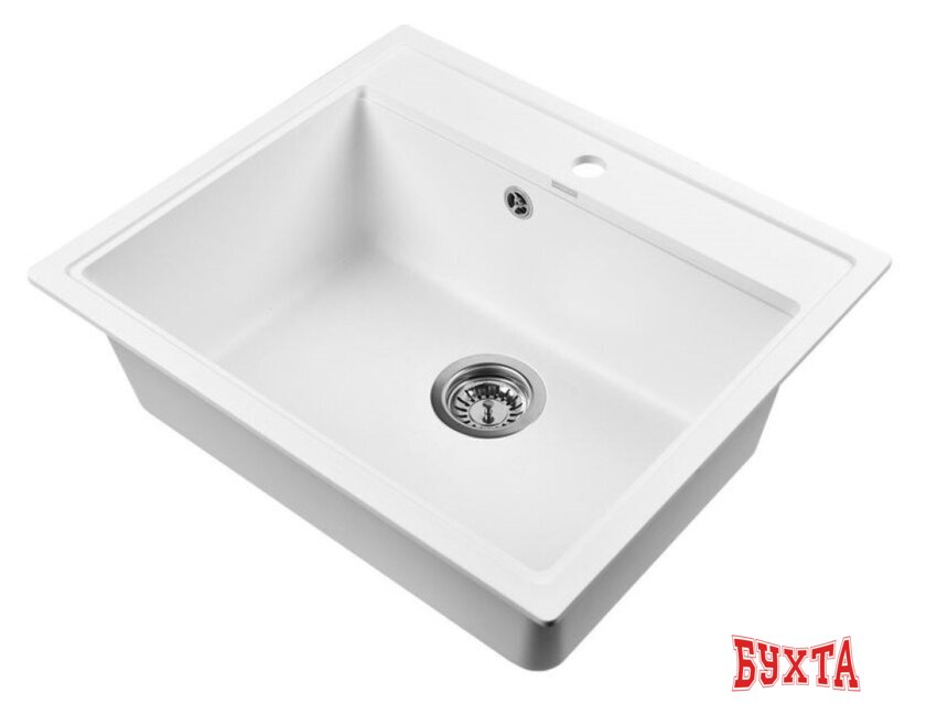 Кухонная мойка Wisent 600-28W (с сифоном GER013) 2