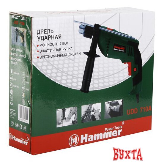 Ударная дрель Hammer UDD710A 4