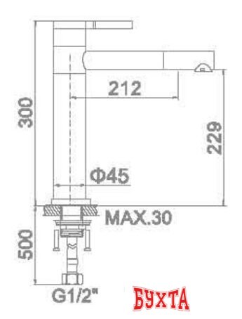 Смеситель Ledeme H52 L1152-2 2