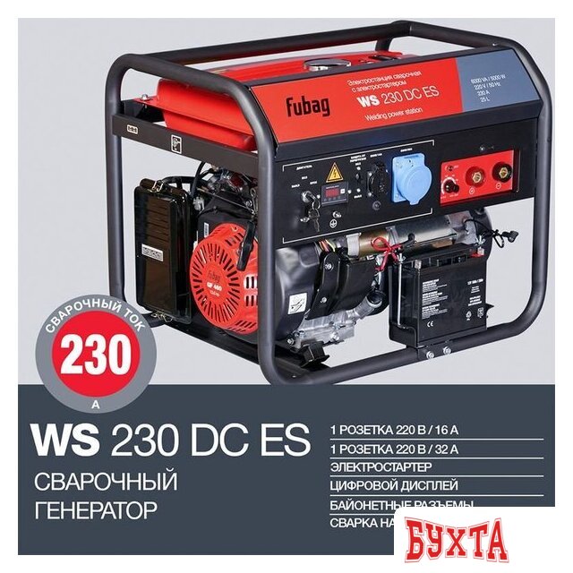 Бензиновый генератор Fubag WS 230 DC ES 646247 4
