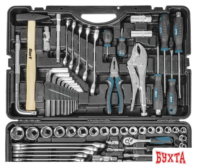 Универсальный набор инструментов Bort BTK-142 (142 предмета) 3