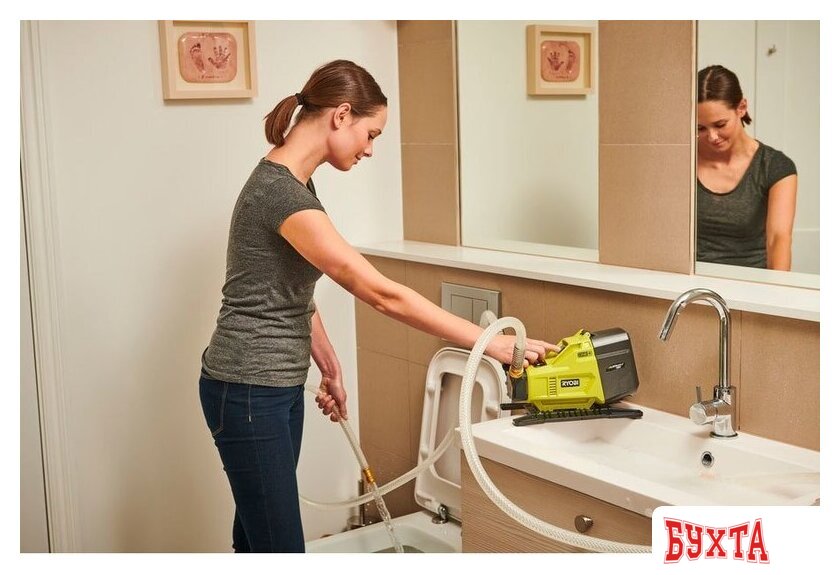 Самовсасывающий насос Ryobi One+ R18TP-0 (без АКБ) 4