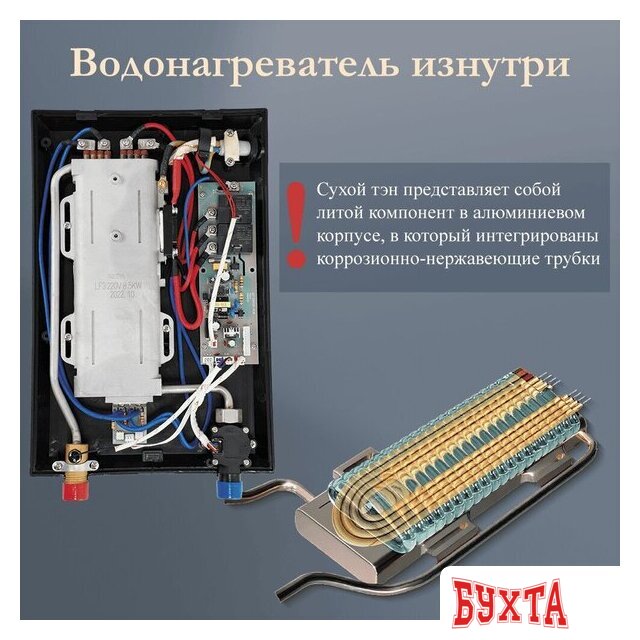 Проточный электрический водонагреватель Primoclima PC Vita 8.5 (W) 3