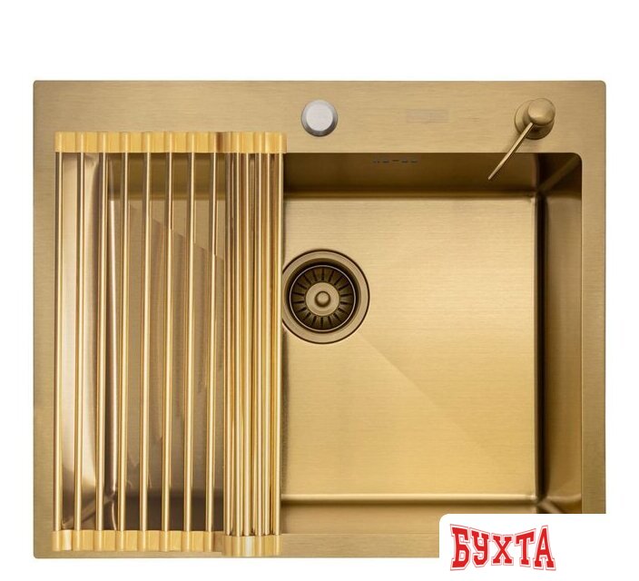 Кухонная мойка ARFEKA ECO AR мойка 600*500, роллер-мат, дозатор Gold 2