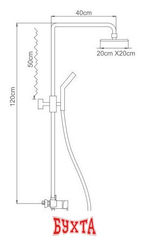 Душевая система Ledeme L2409 2
