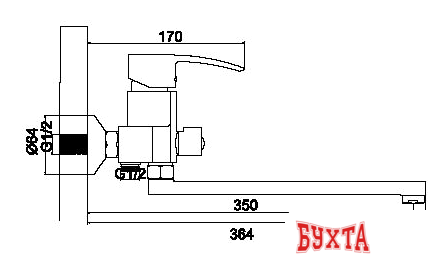 Смеситель Ledeme H43 L2243 2