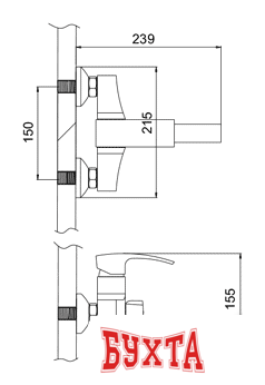 Смеситель Gerhans K13014 2
