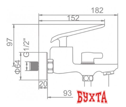 Смеситель Ledeme L3274B 2
