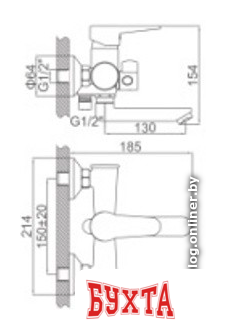 Смеситель Loffrey LF83112C (бронзовый) 2