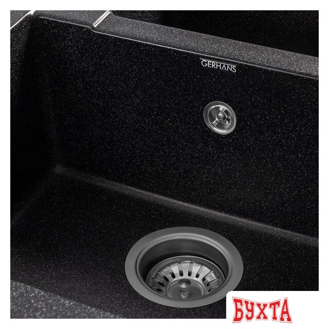 Кухонная мойка Gerhans C01 (черный) 4