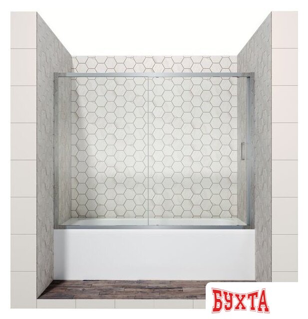 Стеклянная шторка для ванны Ambassador Bath Screens 16041105 170