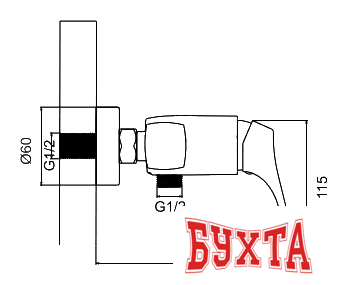 Смеситель Ledeme H42 L2042 2