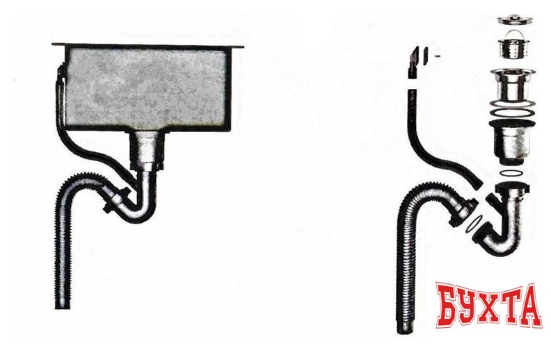 Кухонная мойка Wisent W35050 5