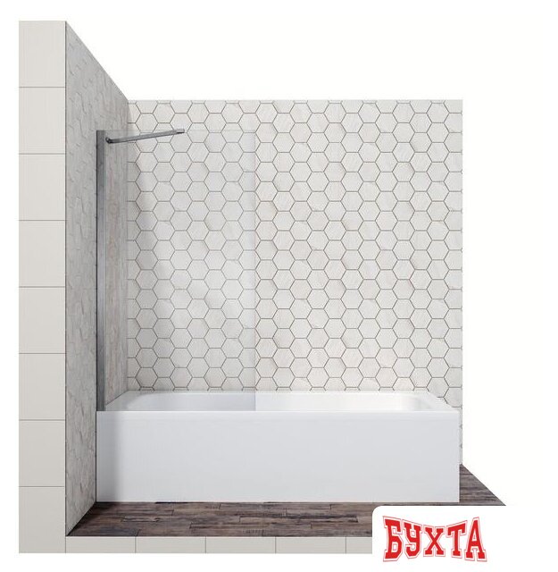 Стеклянная шторка для ванны Ambassador Bath Screens 16041102 70