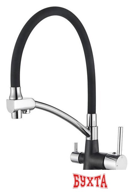 Смеситель Ledeme L4855B-2 (черный/черный)