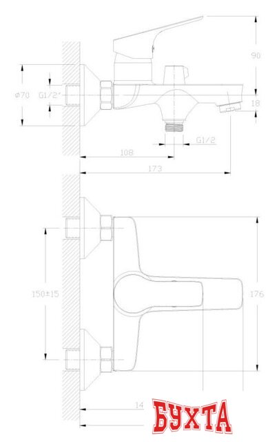 Смеситель Rossinka Silvermix RS29-31 2