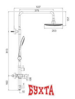 Душевая система Gerhans K19015 2