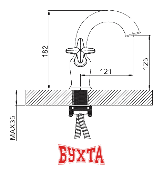 Смеситель Gappo G1051 3