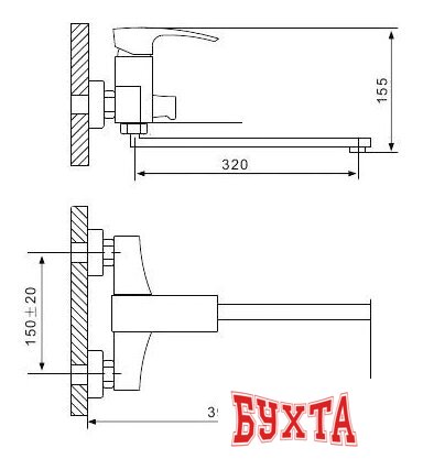 Смеситель Gappo G2207 2