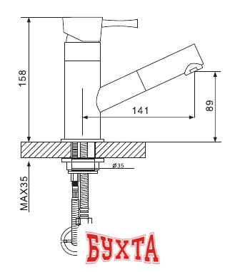 Смеситель Gappo G1209 2