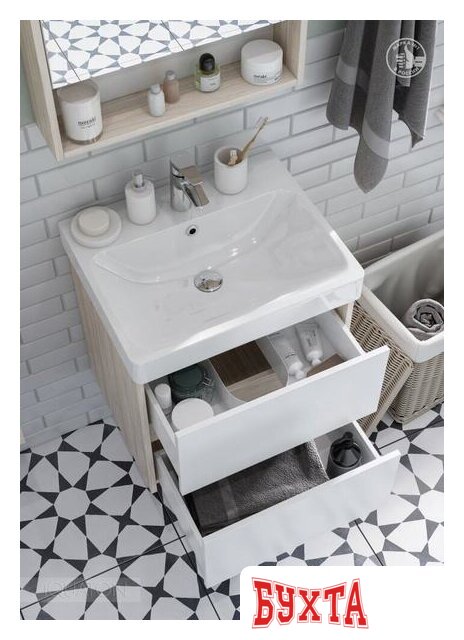 Мебель для ванных комнат Акватон Тумба под умывальник Сканди 55 1A251701SDB20 3