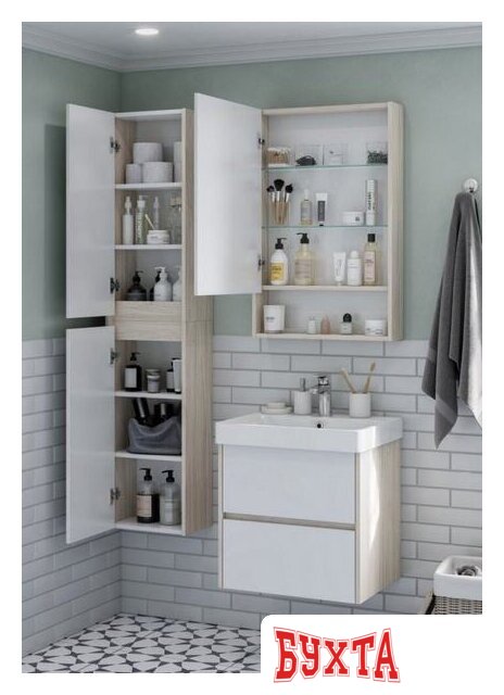 Мебель для ванных комнат Акватон Тумба под умывальник Сканди 55 1A251701SDB20 4