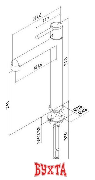 Смеситель IDDIS Aiger AIGBC01i01 4