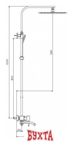 Душевая система Gappo G2407-8 2