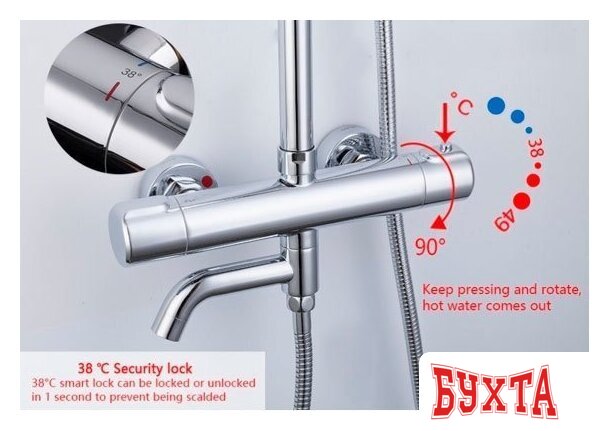 Душевая система Gappo G2490 4