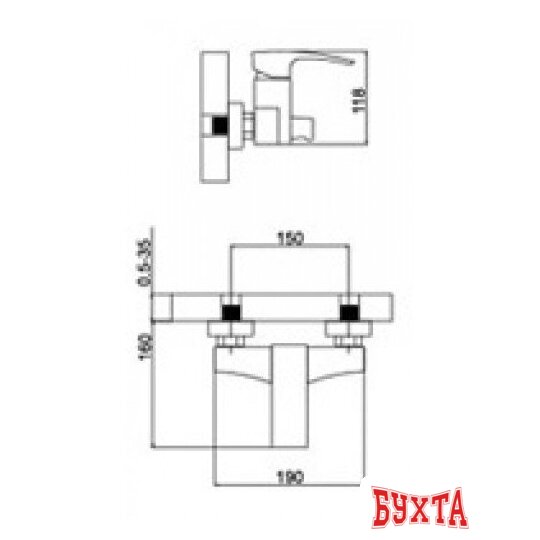 Смеситель Gappo G2207-5 2