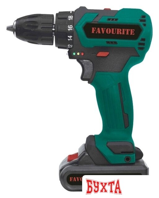 Дрель-шуруповерт Favourite DC-14NB (с 2-мя АКБ, кейс)