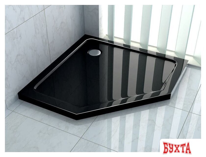 Душевой поддон Rea Diamond 90x90 (черный) 4