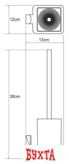Ершик для унитаза Wasserkraft Leine K-5027 2