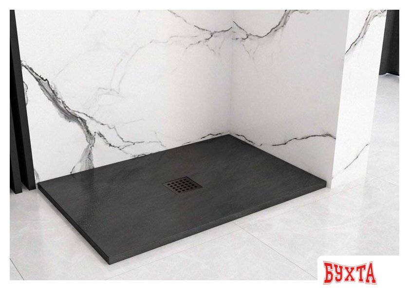 Душевой поддон Rea Rock 120x90 (черный) 3