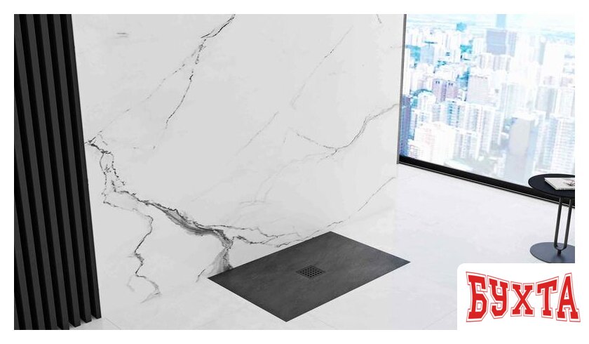 Душевой поддон Rea Rock 120x90 (черный) 4