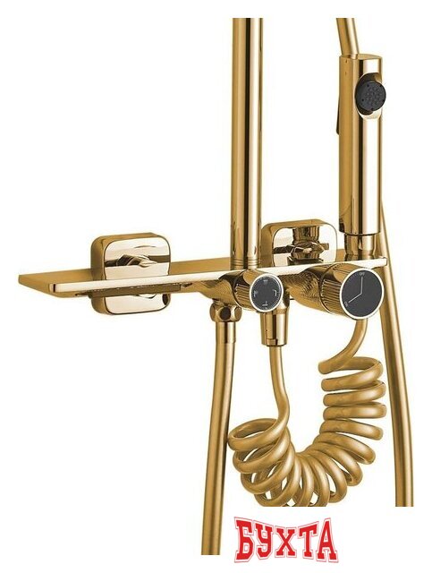 Душевая система Rea Helix Gold REA-P6619 4