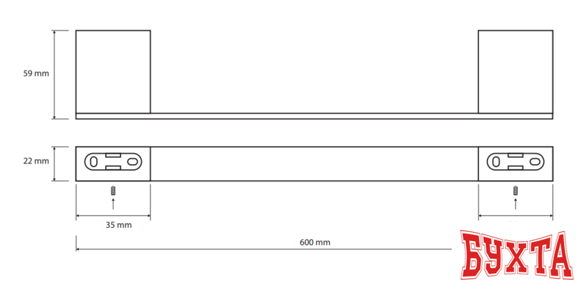 Держатель для полотенца Bemeta Via 135004042 2