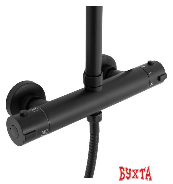 Душевая система Rea Bliss Black REA-P8804 5