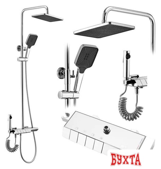 Душевая система Rea Rob chrome REA-P6626