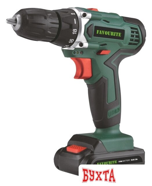 Дрель-шуруповерт Favourite DC-NEW 14.4EL (с 2-мя АКБ, кейс)