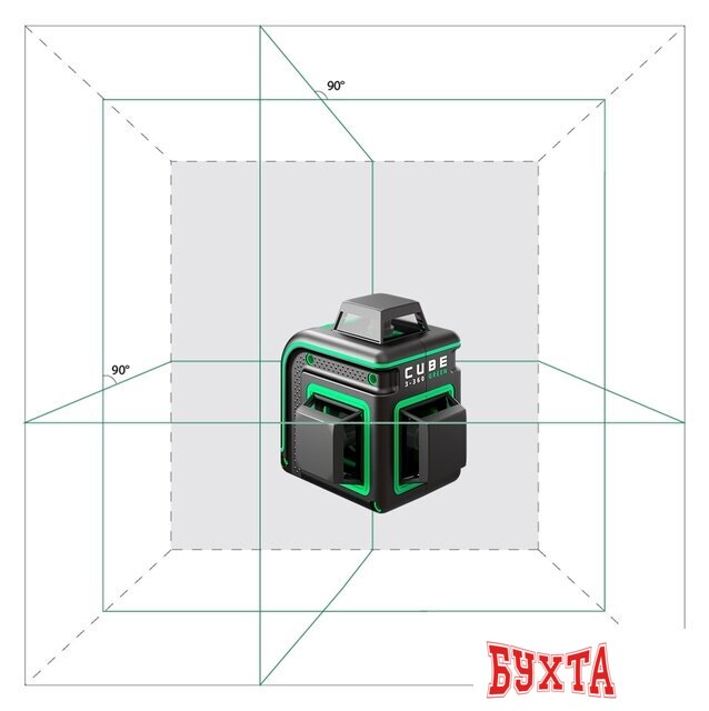 Лазерный нивелир ADA Instruments Cube 3-360 Green Professional Edition А00573 3