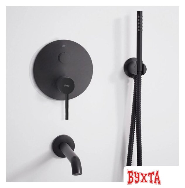 Душевая система Rea Lungo REA-P4112 (черный) 5